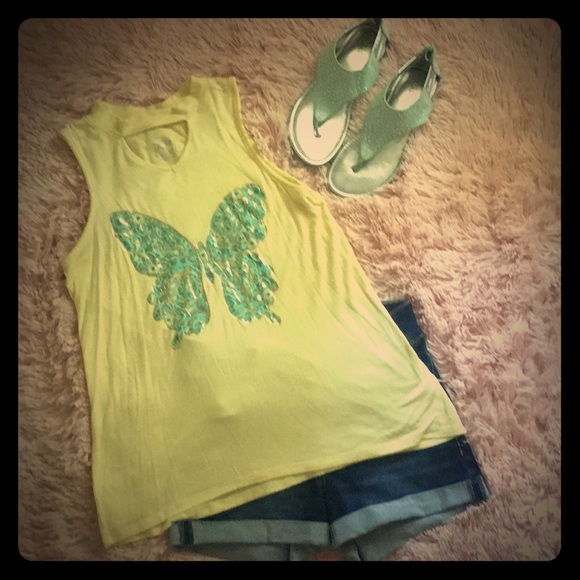 Justice Other - Justice Soft Flowy Cut Out Tank Top